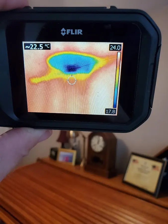 Thermal imaging inspection for water damage in Clinton